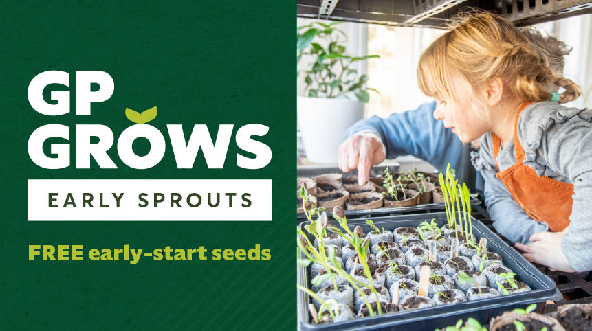 Event Banner Graphic for GP Grows: Early Sprouts