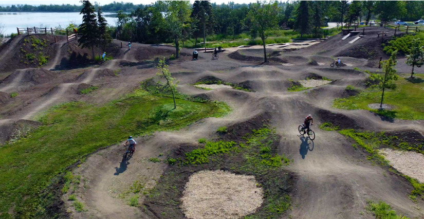 Crystal Lake Bike Skills Park Aerial 2