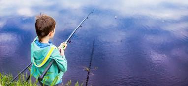 Fishing in Muskoseepi Pond Fishing in Muskoseepi Pond