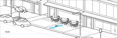 Sidewalk Patio Option 1