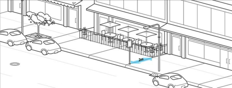 Sidewalk Patio Option 4