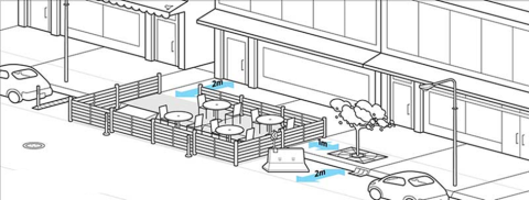 Sidewalk Patio Option 2